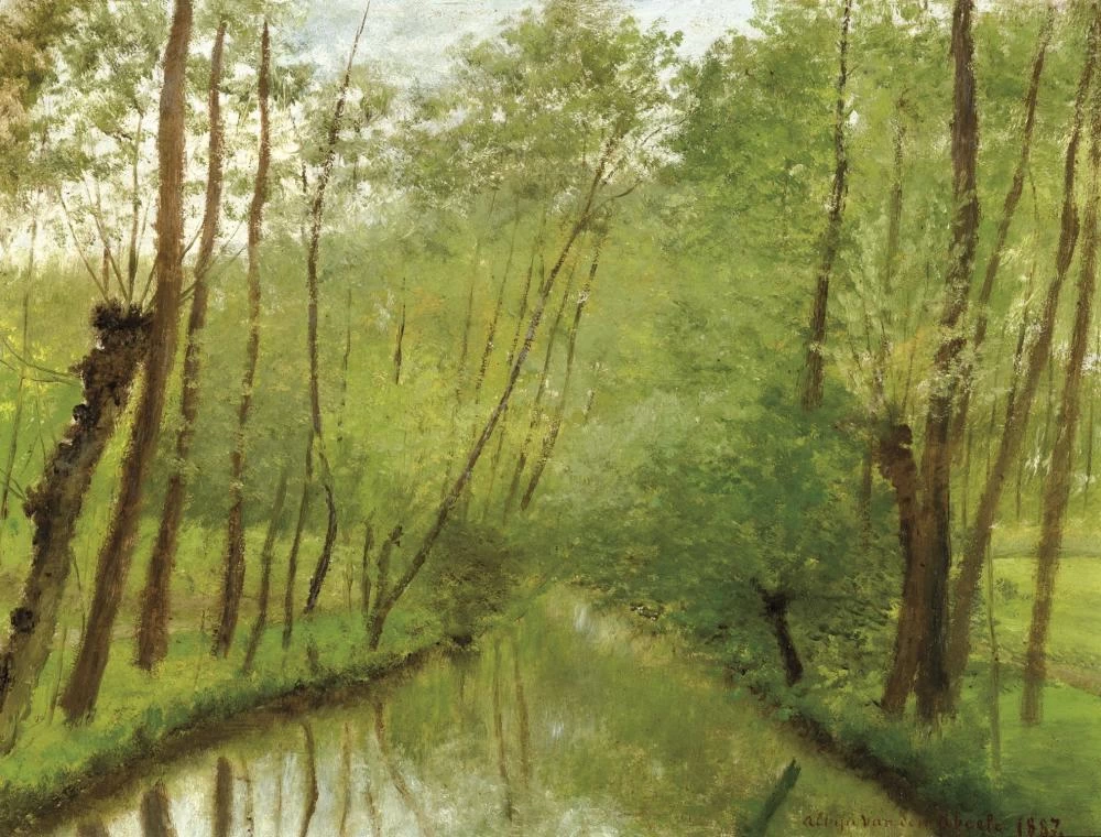 (Sint - Martens, Latem, 27 agosto 1835, Sint, Martens, Latem, 16 novembre 1918), Veduta dello Zwalm (1887)